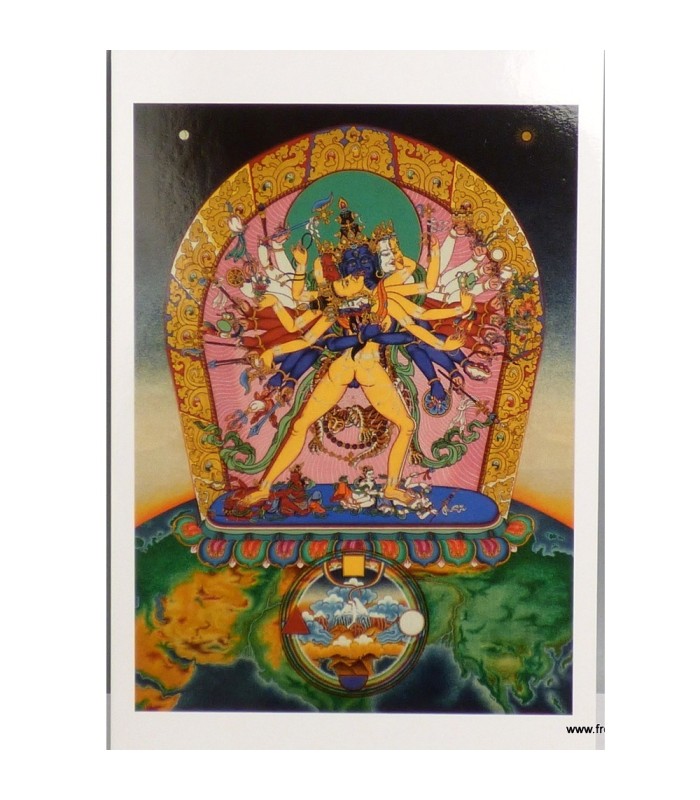 Carte postale bouddhiste Kalachakra - Roue du Temps