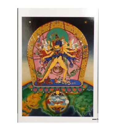 Carte postale bouddhiste Kalachakra - Roue du Temps