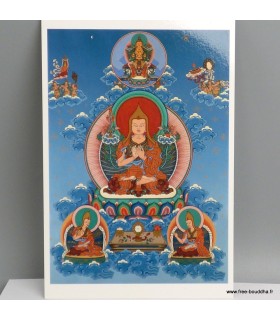 Carte postale bouddhiste Lama Tsong Khapa