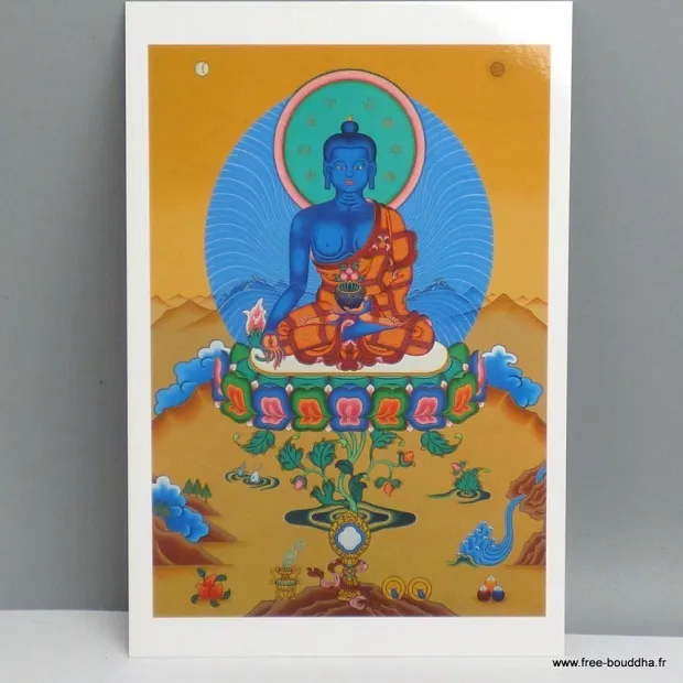 Carte postale bouddhiste BOUDDHA DE MEDECINE - Cartes postales bouddhistes