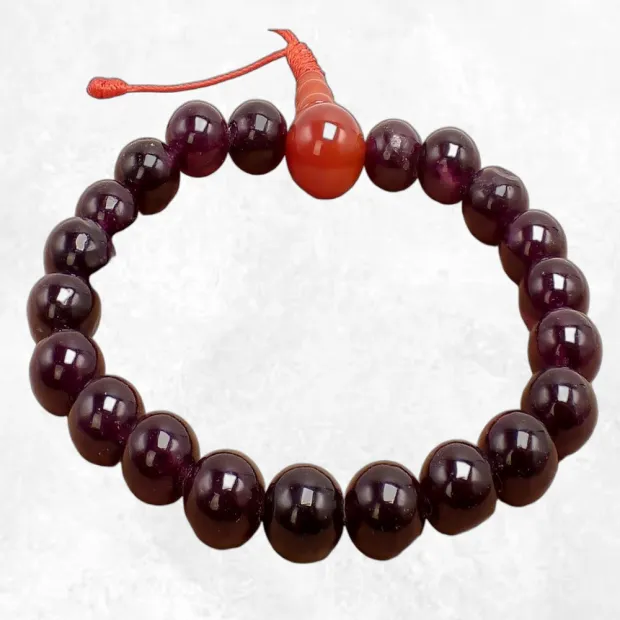 Bracelet tibétain Améthyste d'Uruguay - Bracelets tibétains bouddhistes