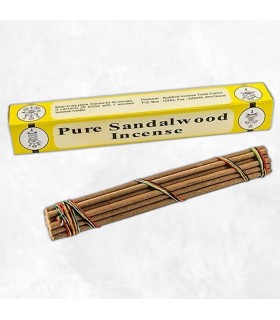 Encens tibétain naturel au bois de santal, 25 bâtonnets.