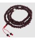 Mala tibetain Bois de Rose et Corail Blanc