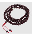 Mala tibétain Bois de rose et corail – bijou spirituel du Népal