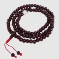 Mala tibetain Bois de Rose et Corail Blanc - Mala tibétain 108 perles
