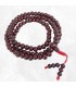 Mala tibetain authentique en Bois de Rose fait main 8 mm