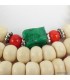 Mala tibétain authentique os + compteurs de mantras, bijou bouddhiste
