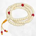 Mala tibetain 108 perles os naturel + compteurs - Mala tibétain 108 perles