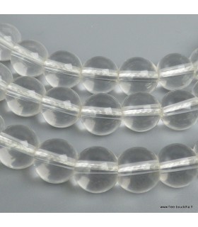 Mala tibétain authentique en Cristal de Roche de l’Himalaya