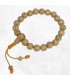 Bracelet mala en graines de lotus, perles de 9 mm, Népal.