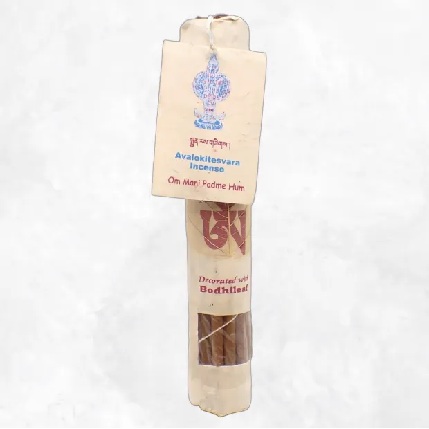 Encens tibétain bouddhiste de méditation Chenrezi scellé cire - Objets rituels bouddhistes