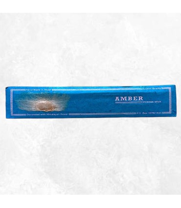 Encens tibétain Ambre, qualité supérieure avec fleur séchée.