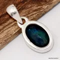 Pendentif Véritable opale noire facettée multicolore - Bijoux en Opale Noire