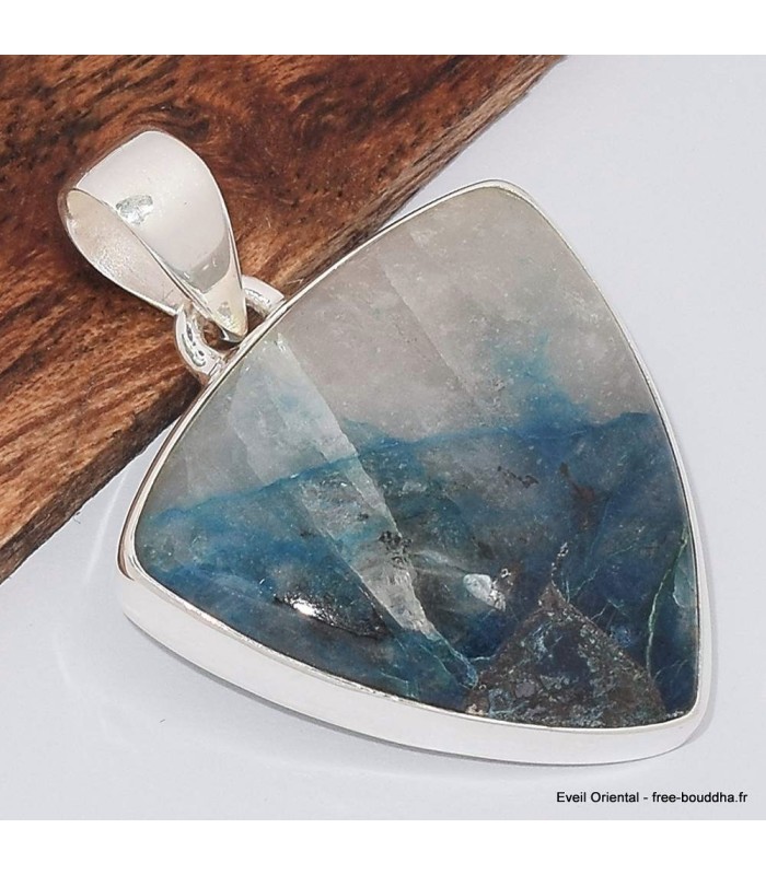 Pendentif Quantum Quattro naturel – Monture argent 925