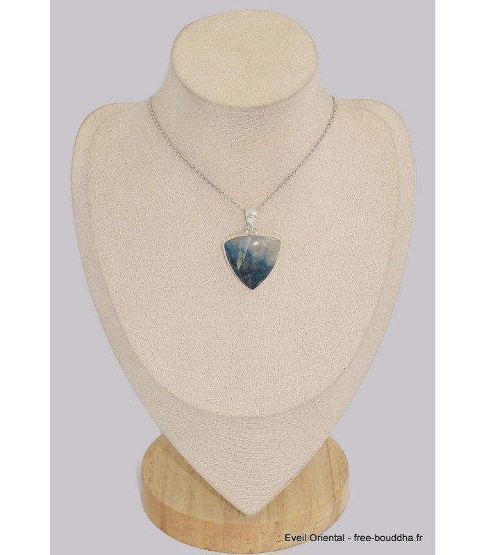 Pendentif Quantum Quattro naturel – Monture argent 925