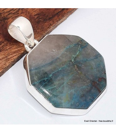 Pendentif Quantum Quattro hexagonal authentique en argent 925