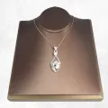 Pendentif Pinolite et perle naturelle - argent 925 - Pendentifs pierres naturelles