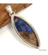 Pendentif Azurite Boulder forme marquise