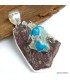 Pendentif argent Cristal de Cavansite