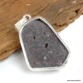 Pendentif argent Cristal de Cavansite - Pendentifs pierres naturelles