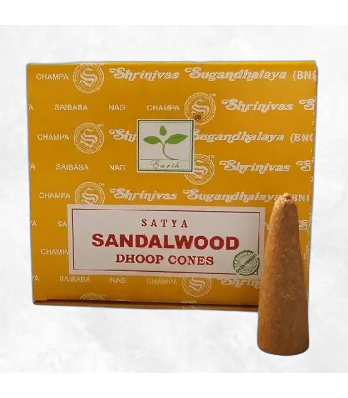 Encens Bois de santal en cônes - Satya pour purification
