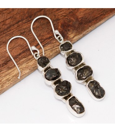 Boucles d’oreilles Shungite Élite authentique argent 925