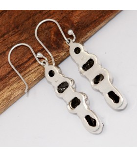 Boucles d’oreilles Shungite Élite authentique argent 925