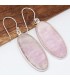 Boucles d'oreilles Kunzite naturelle authentique