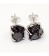 Boucles d’oreilles Shungite Élite – clou artisanal anti-ondes