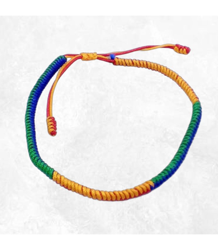 Bracelet tibétain rouge Authentique – Protection et tradition bouddhiste