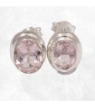 Boucles Morganite facettée argent 925 – Bijou certifié et raffiné