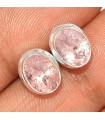 Boucles Morganite facettée argent 925 – Bijou certifié et raffiné