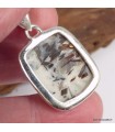 Pendentif astrophyllite brute certifié en argent 925