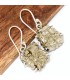 Boucles en Pyrite dorée – Argent 925 – Pierre naturelle du Mexique