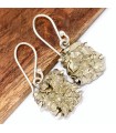 Boucles en Pyrite dorée – Argent 925 – Pierre naturelle du Mexique