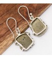 Boucles en Pyrite dorée – Argent 925 – Pierre naturelle du Mexique