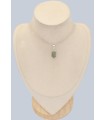 Pendentif Actinolite verte facettée – Argent 925 authentique