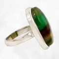 Bague Fluorite arc-en-ciel taille 59 - Bijoux Pierres Naturelles
