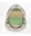 Bague Fluorite multicolore – Argent 925 certifié – Taille 55