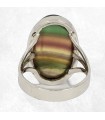 Bague en fluorite naturelle – Trois anneaux – Taille 65