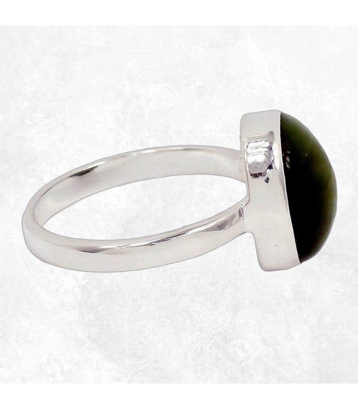 Bague œil de chat en argent 925 – Chrysobéryl naturel