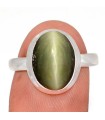 Bague œil de chat en argent 925 – Chrysobéryl naturel