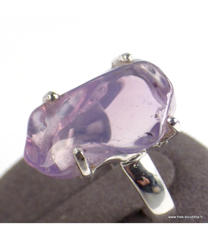 Bague lilas Quartz Lavande – Taille 55