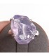 Bague artisanale Quartz Lavande brute – Argent massif