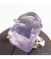 Bague Quartz Lavande naturelle – Taille 58/59