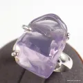 Bijou en Quartz Lavande brute - Bague taille 58/59 - Bijoux en Quartz Lavande