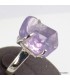 Bague Quartz Lavande naturelle – Taille 58/59
