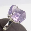 Bijou en Quartz Lavande brute - Bague taille 58/59 - Bijoux en Quartz Lavande