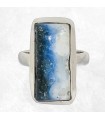 Bague énergétique en Glacierite bleue – taille 53 – bijou de transformation