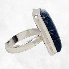 Bague Nakaurite Glacierite blue ice taille 53 - Bijoux Pierres Naturelles